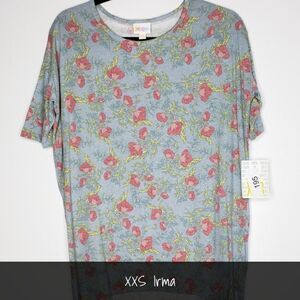 LuLaRoe Irma Tunic XXS Floral NEW